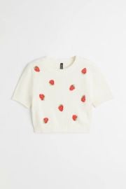 Knit Crop Top - Whitestrawberries - Ladies HampM US at H&M